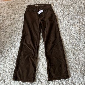 Brand new American Eagle brown corduroy jeans size 000